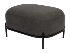 Hocker White Label Living Polly Grey