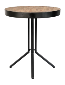 Bijzettafel White Label Living Maze Round Natural