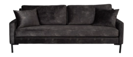 3-Zitsbank Dutchbone Houda Anthracite