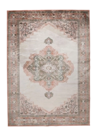 Vloerkleed Dutchbone Mahal Pink/Olive - 200 x 300 cm