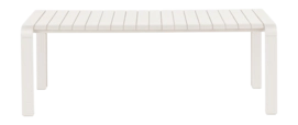 Tuinbank Zuiver Vondel Garden Bench 129,5x45 Clay White