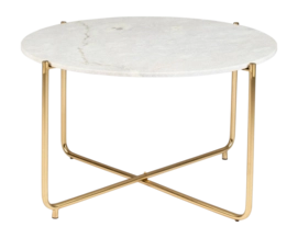 Salontafel White Label Living Timpa Marble White