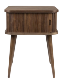 Bijzettafel Zuiver Barbier Side Table Walnut