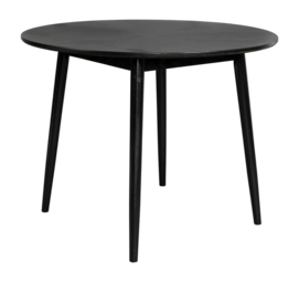 Tafel White Label Living Fabio Black 120x120 cm