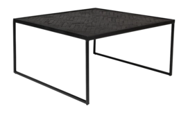 Salontafel White Label Living Parker Square Black