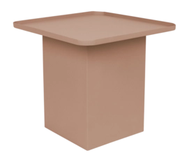 Bijzettafel White Label Living Sverre Square Rose Pink