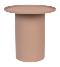 Bijzettafel White Label Living Sverre Round Rose Pink