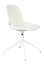 Stoel Zuiver Albert Kuip Swivel Chair White