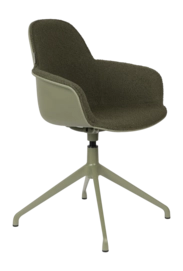 Stoel Zuiver Albert Kuip Swivel Armchair Green