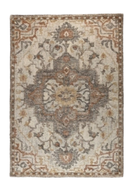 Vloerkleed Dutchbone Amori Grey/Brick - 200 x 300 cm