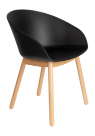 Stoel Zuiver Armchair Void Oak Black