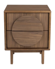 Bijzettafel Zuiver Side Table / Bedstand Groove Walnut