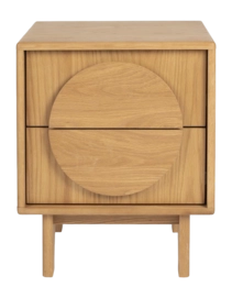 Bijzettafel Zuiver Side Table / Bedstand Groove Natural Oak