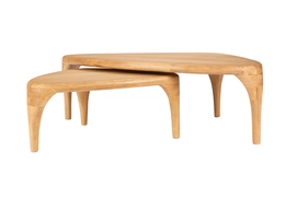 Salontafel Zuiver Isla Coffee Table Natural Set of 2