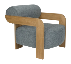 Fauteuil Zuiver Oolong Lounge Chair Ocean Blue
