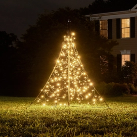 Kerstverlichting + Mast Fairybell All-Surface 150CM-240LED Warm White