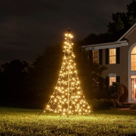 Kerstverlichting + Mast Fairybell All-Surface 200CM-240LED Warm White