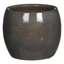 Bloempot Mica Decorations Lester Dark Grey 16 cm