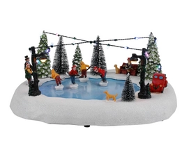 Luville Scenery Snow Fun Ice Rink Battery Operated