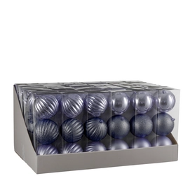 Kerstballen House of Seasons Bauble Lilac 10 cm (24 Stuks)