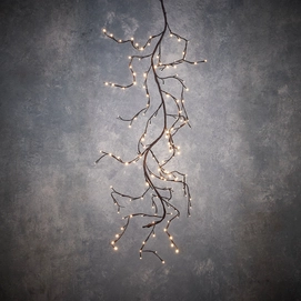 Eclairage de Noël Luca Lighting Branch Brown Classic White 150 cm
