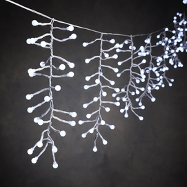 Weihnachtsbeleuchtung Luca Lighting Icicle Berry White 720 cm