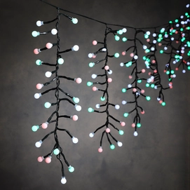 Weihnachtsbeleuchtung Luca Lighting Icicle Berry White Multicolour 720 cm