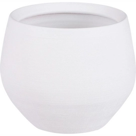 Bloempot Mica Decorations Douro White Matt 18 cm