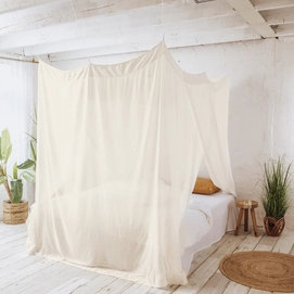 Klamboe Deconet Bamboe Raja 160 cm Off White