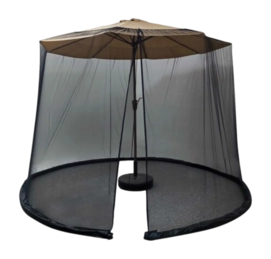 Klamboe Deconet Outdoor Insectennet Voor Parasol Black 950 × 300 × 230 cm