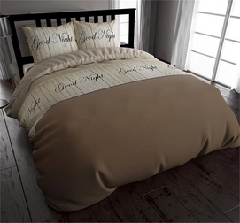 Dekbedovertrek Dreamhouse Goodnight Taupe Flanel