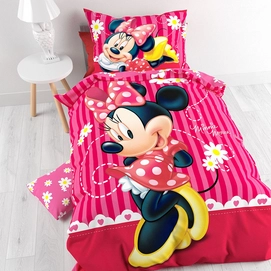 Dekbedovertrek Disney Sweet Minnie Stripe Katoen