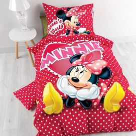 Dekbedovertrek Disney Minnie In Love Katoen