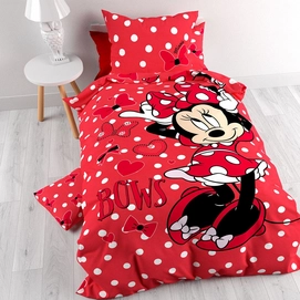 Dekbedovertrek Disney Minnie Bow Katoen