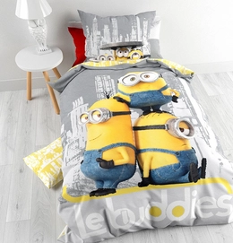 Dekbedovertrek Universal Minions Chilling Katoen