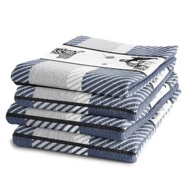 Keukendoeken DDDDD Catty Blue (set van 6)
