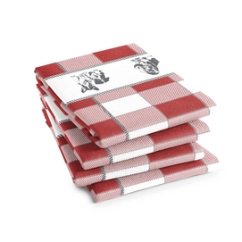 Theedoeken DDDDD Joep Red (set van 6)