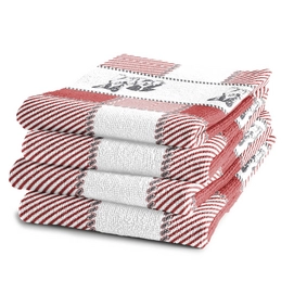 Keukendoeken DDDDD Joep Red (set van 6)