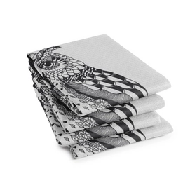 Theedoeken DDDDD Uil Blackd (set van 6)