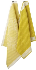 Combiset DDDDD Osaka Yellow 1 Keukendoek + 1 Theedoek