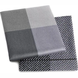 Ensemble Combiné DDDDD Blend Dove Grey 1 Torchon de Cuisine + 1 Torchon à Thé-60 x 65 cm