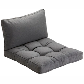 Loungekussen Summerset Bloemendaal Anthracite (80 x 80 cm) (2-delig)