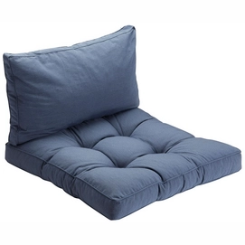 Loungekussen Summerset Bloemendaal Denim (80 x 80 cm)(2-delig)