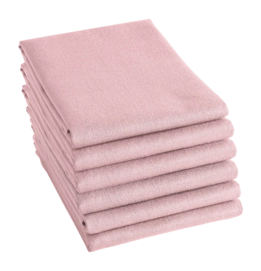 Theedoek DDDDD Logo Pastel Pink (Set van 6)