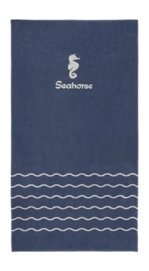 Strandlaken Seahorse Waves Blue