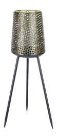 Terraslamp Luxform Accu/USB Beehive Black 15 Lumen