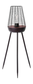 Terraslamp Luxform Accu/USB Chelsea Copper Black 15 Lumen