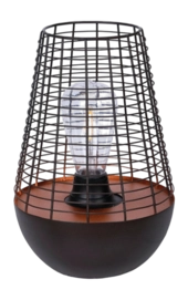 Lampe de Table Luxform Accu/USB Chelsea Cuivre Black 15 Lumens