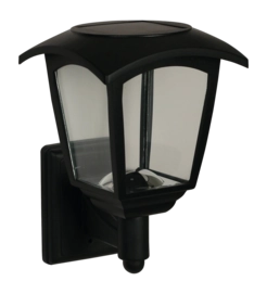 Wandlamp Luxform Hybrid Intelligent Solar Minnesota Black 50-100 Lumen