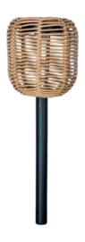 Tuinlamp Luxform Solar Rattan Brown 5 Lumen (Set van 2)